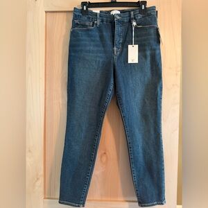 Good American Medium Blue Ankle Jeans